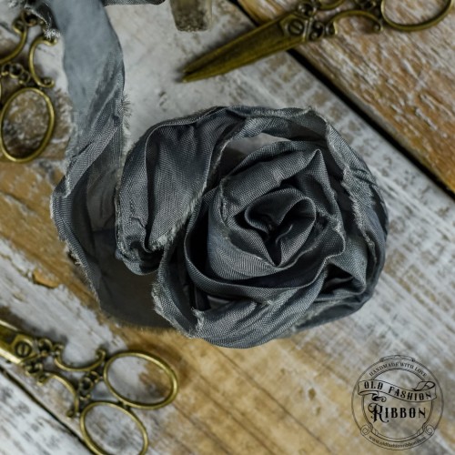 Old Fashion - wstążki w stylu vintage CIEMNY SZARY