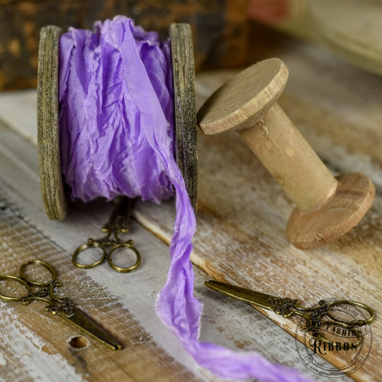 Old Fashion - wstążki w stylu vintage LAWENDOWA