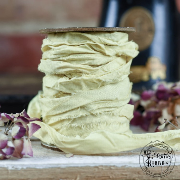 oldfashionribbon-lniane-żółty