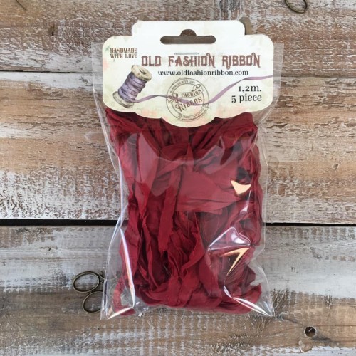 Old Fashion Ribbon - zestaw 5 sztuk ŚWIĄTECZNA CZERWIEŃ