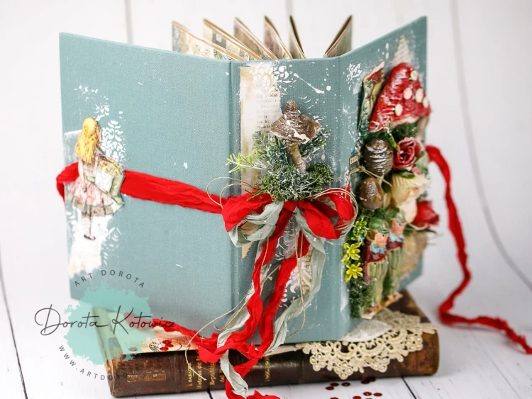 Old Fashion Ribbon - zestaw 5 sztuk ŚWIĄTECZNA CZERWIEŃ