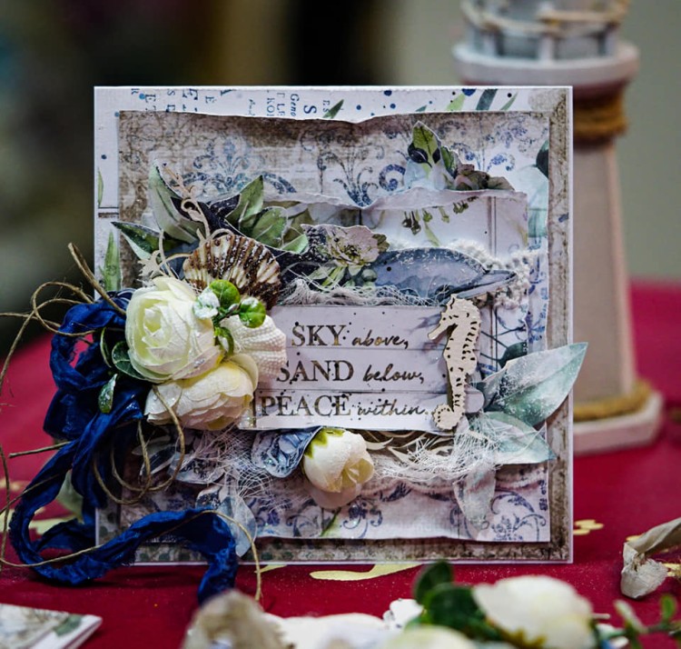 Old Fashion Ribbon - zestaw 5 sztuk CIEMNA NIEBIESKA