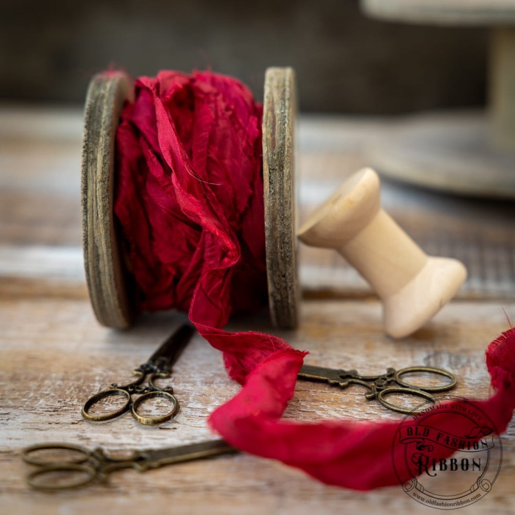 Old Fashion - wstążki w stylu vintage ŚWIĄTECZNA CZERWIEŃ