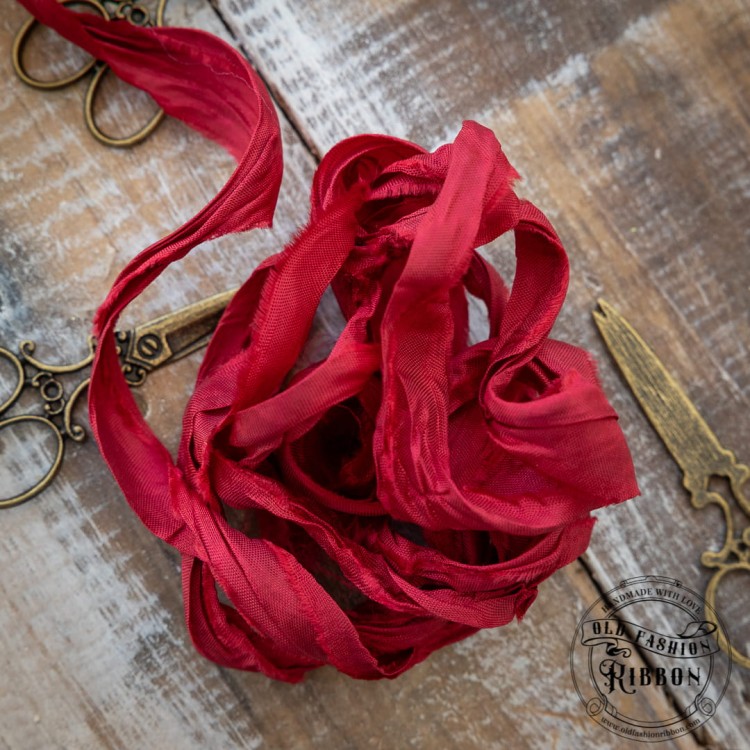 Old Fashion - wstążki w stylu vintage ŚWIĄTECZNA CZERWIEŃ