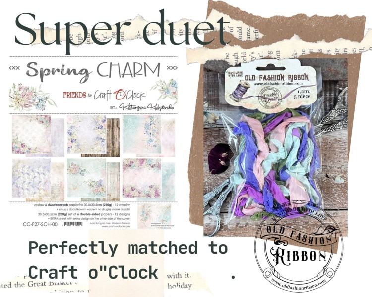 Old Fashion Ribbons 5 sztuk Craft o Clock