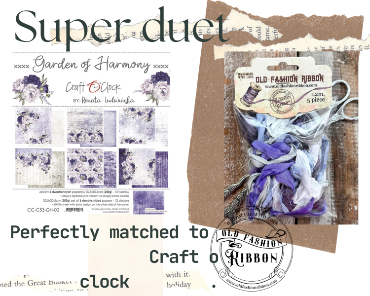 Old Fashion Ribbons 5 sztuk Craft o Clock
