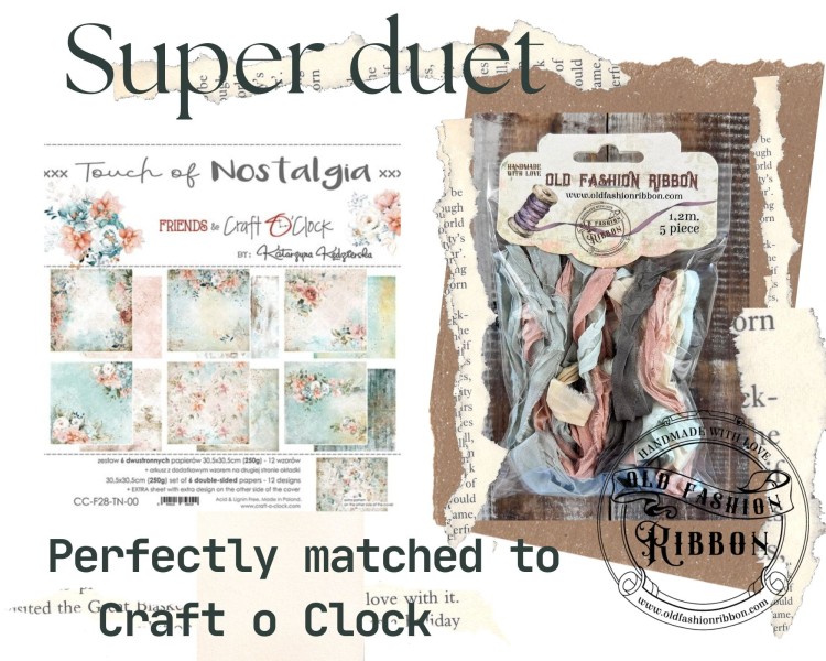 Old Fashion Ribbons 5 sztuk Craft o Clock