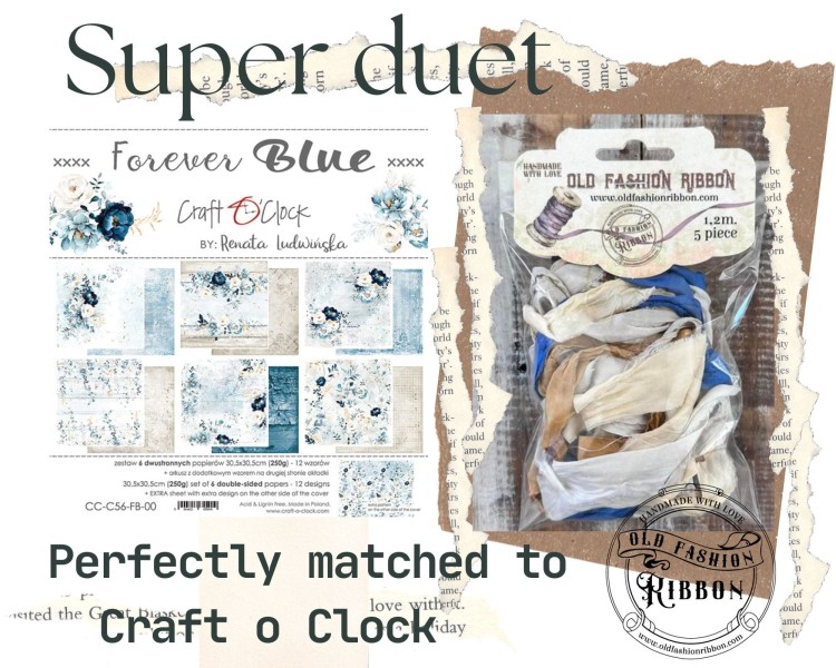 Old Fashion Ribbons 5 sztuk Craft o Clock