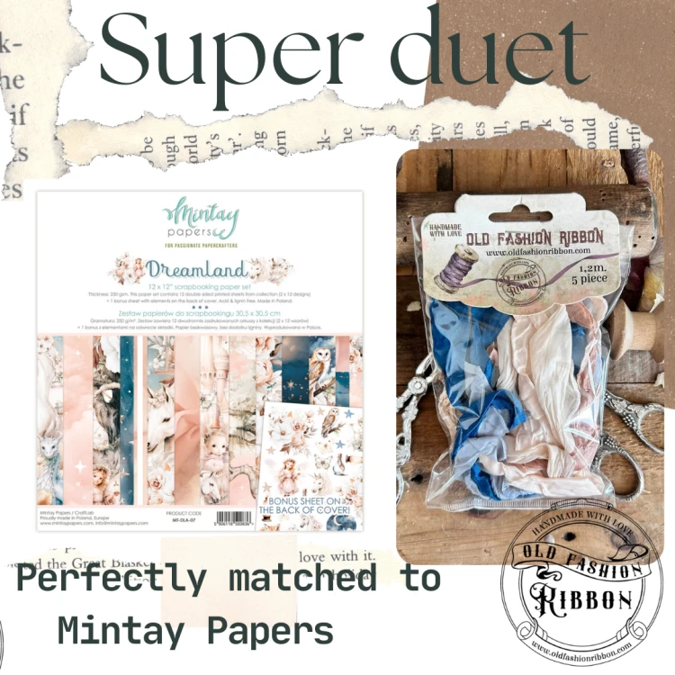 Old Fashion Ribbons 5 sztuk Mintay Paper