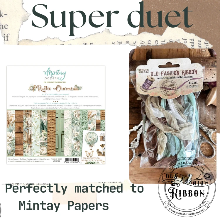 Old Fashion Ribbons 5 sztuk Mintay Paper
