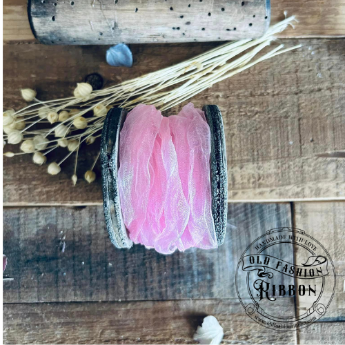 Tasiemka mgiełka - jasna różowa