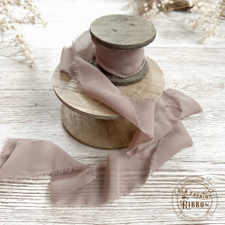 Wstążka szyfonowa rwana -capuccino