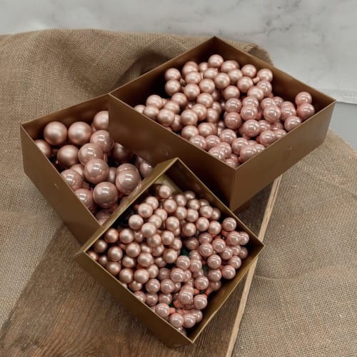 Bombka szklana na druciku 12 sztuk