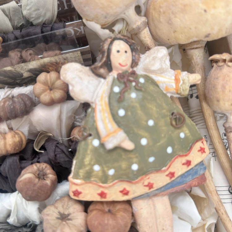 pudełko z gnieciuszkami - VINTAGE NATUR