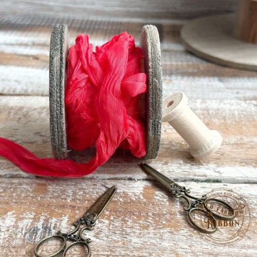 Old Fashion - wstążki w stylu vintage CZERWONA