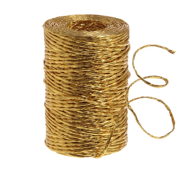 Drut florystyczny złoty powlekany 10 metrów