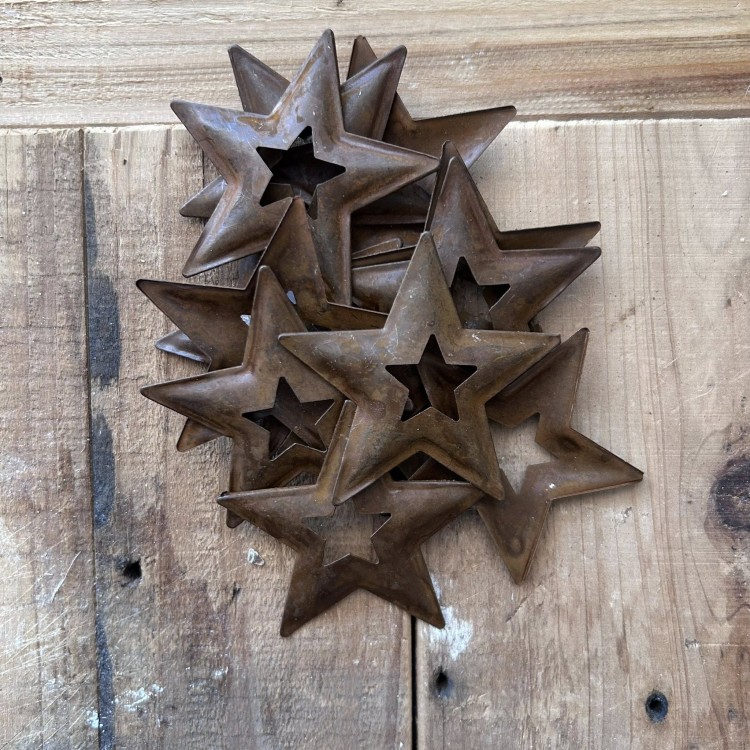 Piękne zardzewiałe gwiazdy