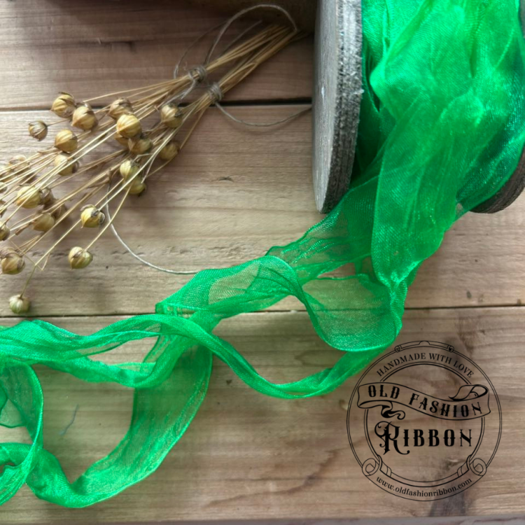 Tasiemka mgiełka zieleń