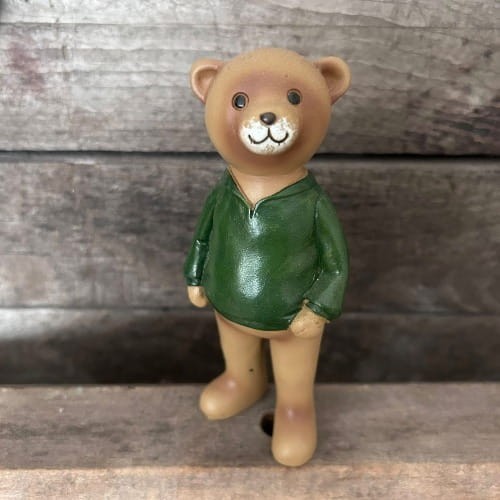 ceramiczna figurka miś w stylu vintage