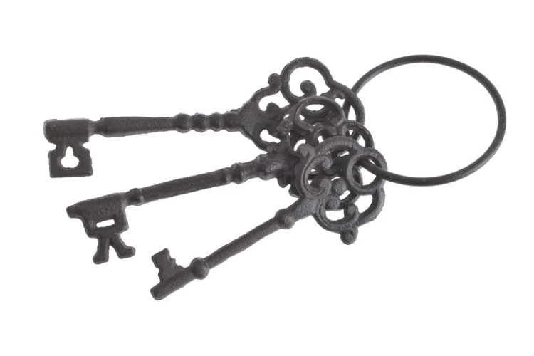 Dekoracyjne żeliwne klucze ozdobne