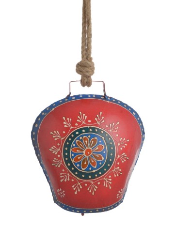 Dzwonek dekoracyjny vintage malowany