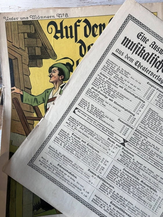 Zestaw starych nut - 25 kartek