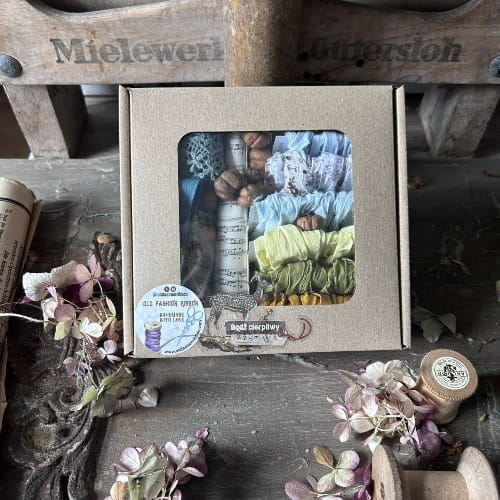 pudełko z gnieciuszkami - VINTAGE LEN