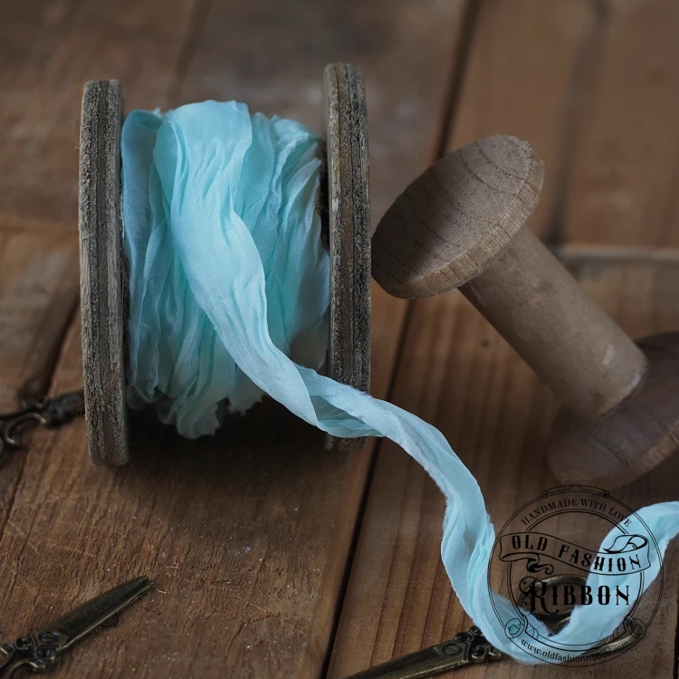 Old Fashion - wstążki w stylu vintage JASNA MIĘTA