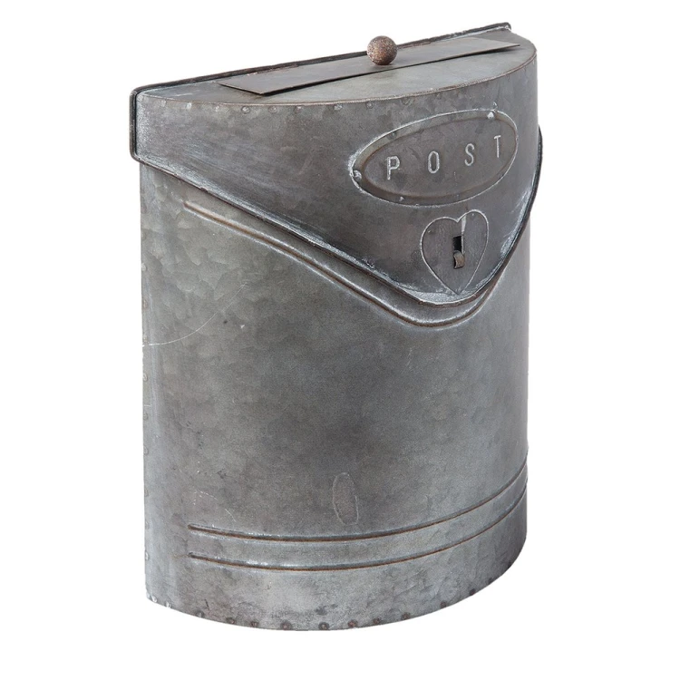 Skrzynka na listy vintage metalowa 24x10x29 cm – dekoracyjna skrzynka pocztowa shabby chic