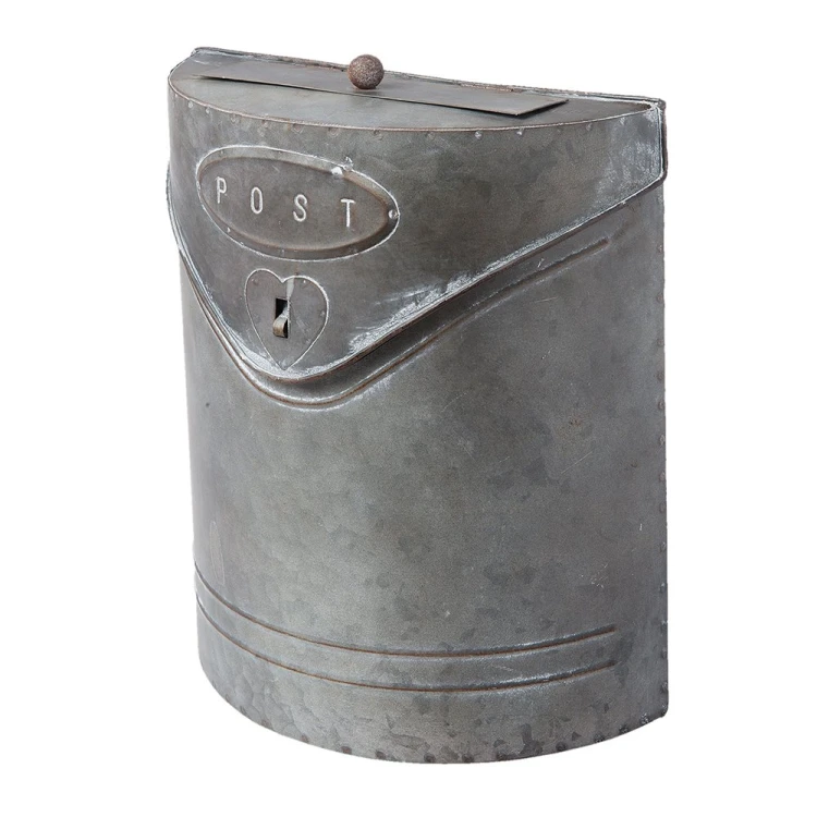 Skrzynka na listy vintage metalowa 24x10x29 cm – dekoracyjna skrzynka pocztowa shabby chic