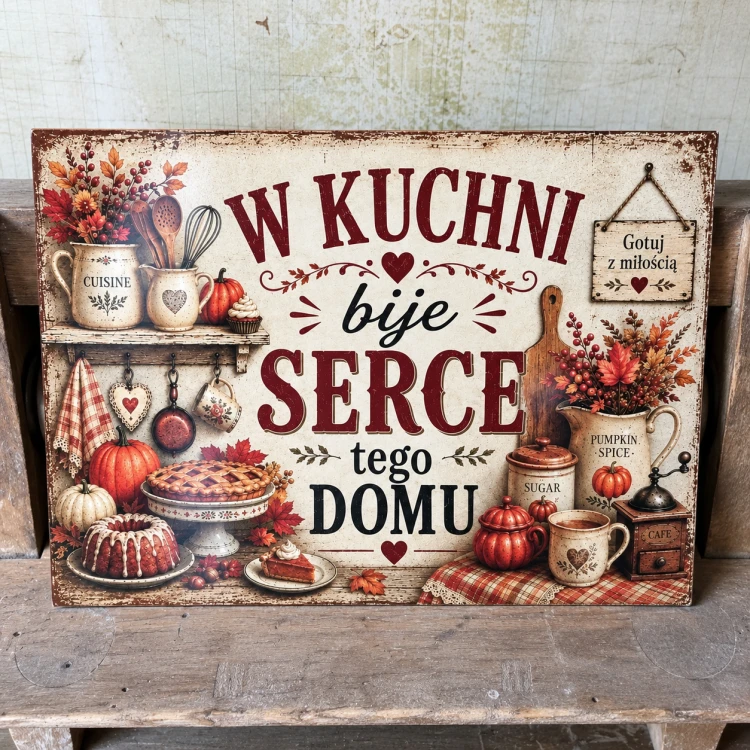 tabliczka mdf - w kuchni bije serce domu