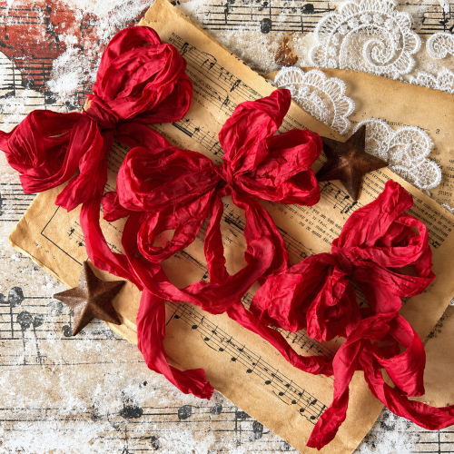 Kokardy Old Fashion Ribbon – świąteczna czerwień