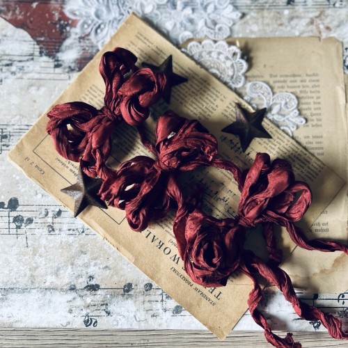 Kokardy Old Fashion Ribbon – rdzawy brąz