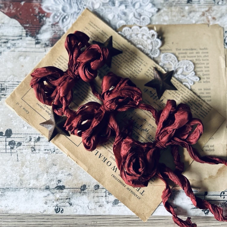 Kokardy Old Fashion Ribbon – rdzawy brąz