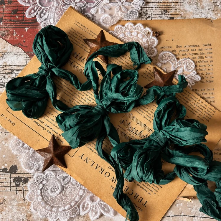 Kokardy Old Fashion Ribbon – świąteczna zieleń